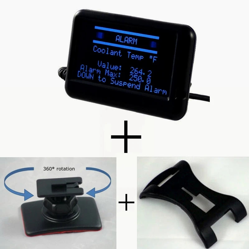 Portable OBD2 Car Scanner with Digital Gauge Display