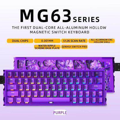 Quick Trigger Waterproof Gaming Keyboard 63 Percent