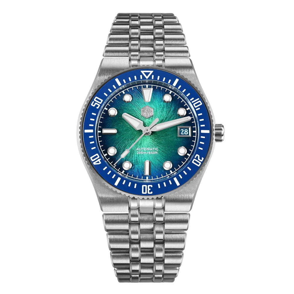 40mm Blue Vortex Automatic Diver Watch