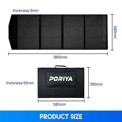 12V 300W Folding Solar Panel Blanket USB Charging