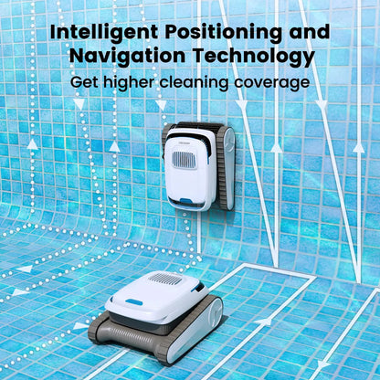 Robot Pool Cleaner with Wall & Waterline Cleaning