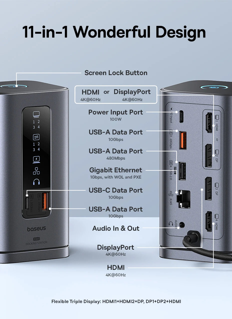 USB C Hub with 4K HDMI and PD 100W