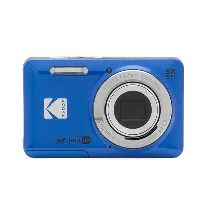 Blue Vlogging Camera with Memory Card Bundle