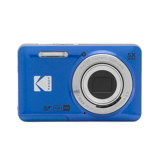Blue Vlogging Camera with Memory Card Bundle