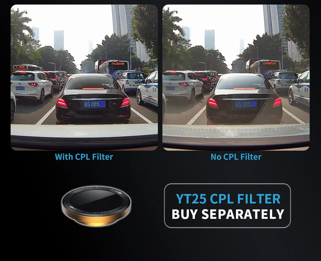 360° 4 Channel 4K Dash Cam with GPS 64GB