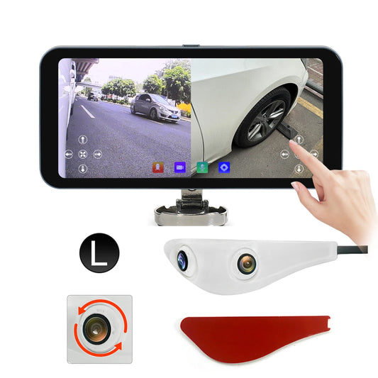 Dual Lens Vehicle Camera with Blind Spot Alert