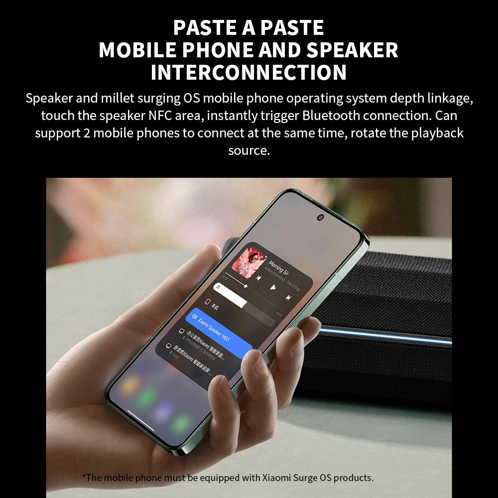 40W Portable Bluetooth Speaker with Rich Bass Black