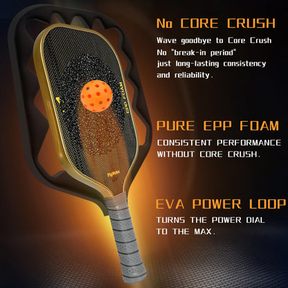 Professional Carbon Fiber Pickleball Paddle with EVA Core