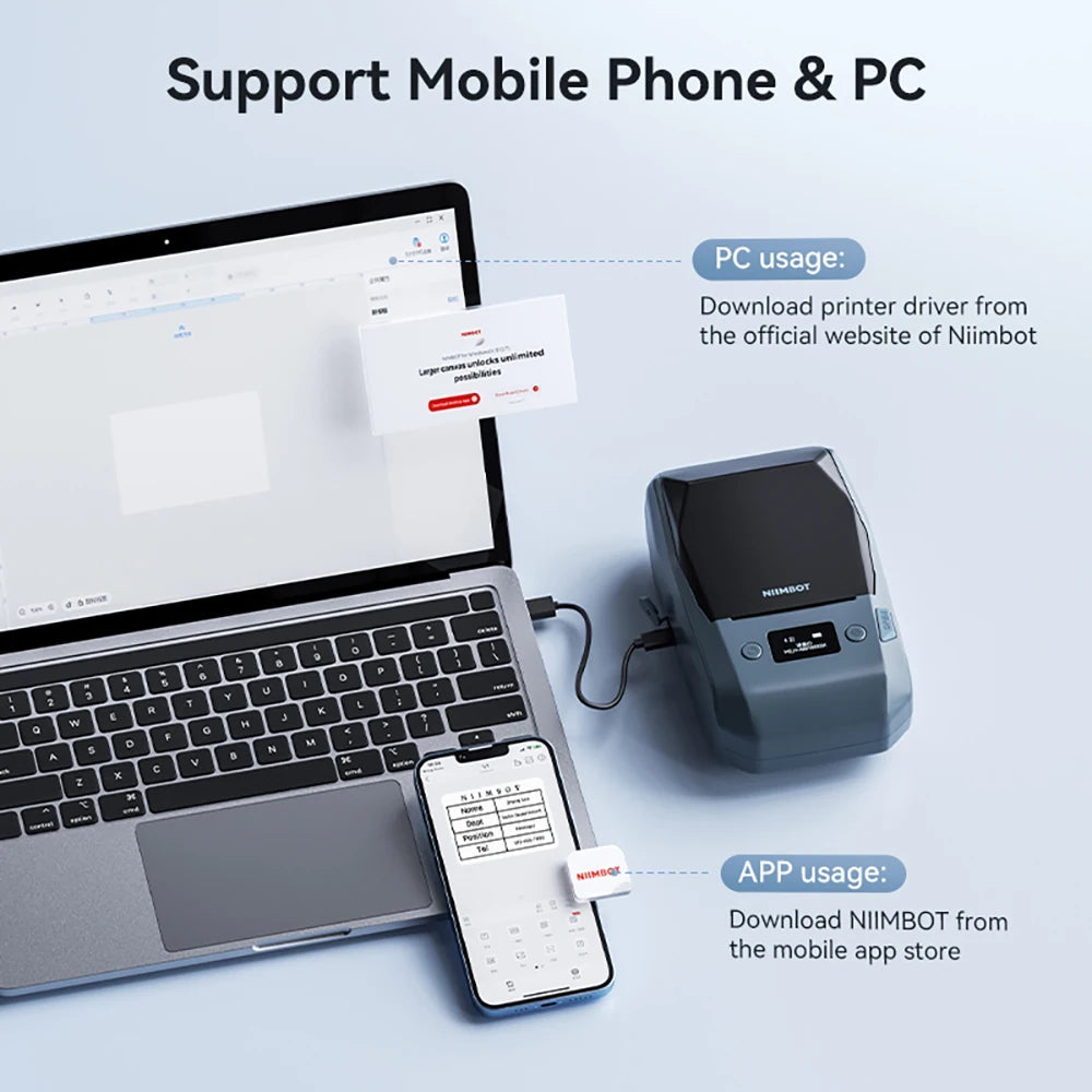 High Resolution Wireless Label Printer Complete M2 Set