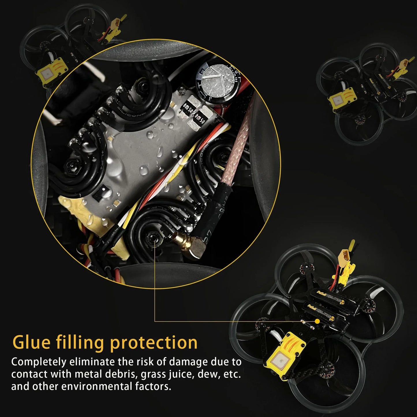 6S Analog FPV Racing Drone Brushless