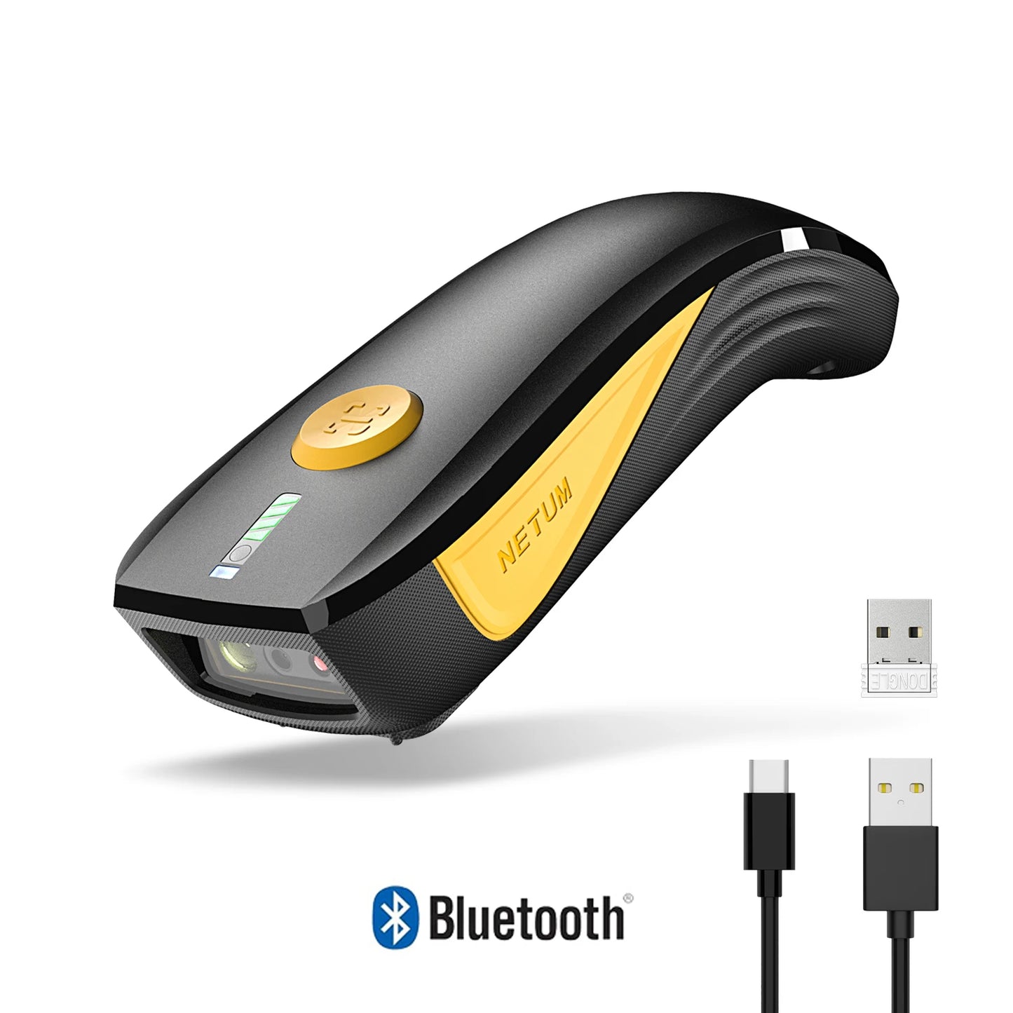 Portable Wireless Bluetooth 2D Barcode Scanner 2400mAh