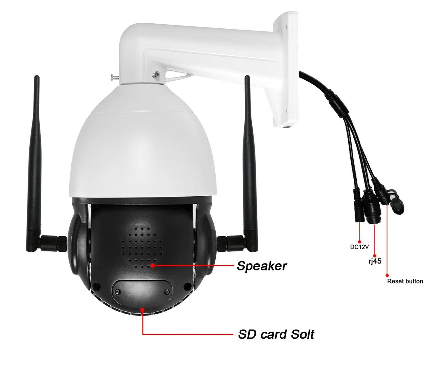 8MP 4K WiFi PTZ Camera with High-Speed Zoom