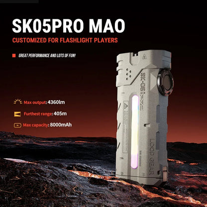 Portable 4360LM LED Torch for Outdoor and Daily Use