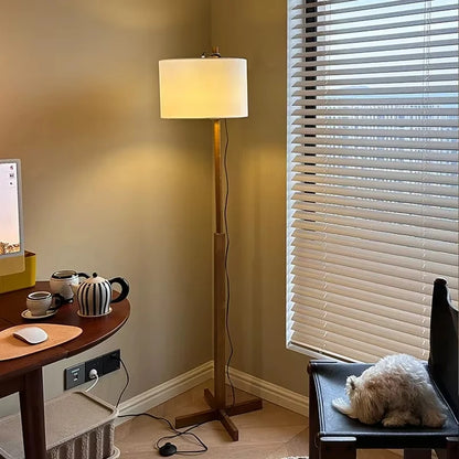 H165cm LED Floor Lamp with 3-Color Dimming
