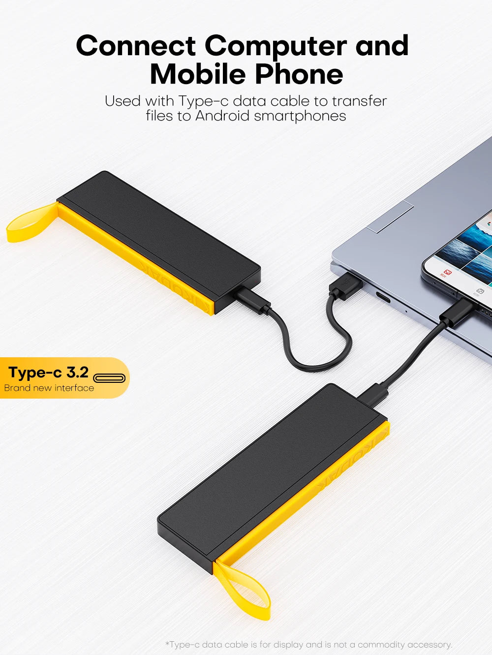 Portable 1TB External SSD USB 3.2 Type-C Mini Drive