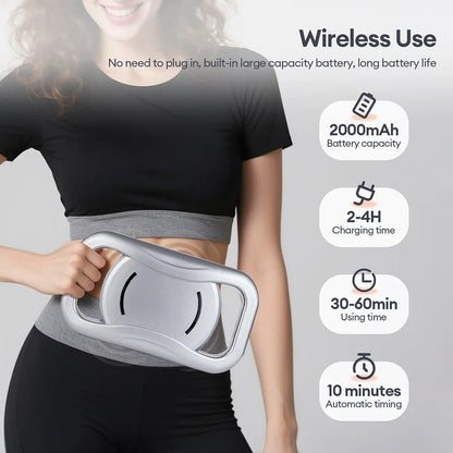 White 28 Head Body Massage Gun with High Frequency Vibration