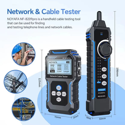 Professional Network Cable Tester Cat5 Cat6 PoE Length Tester