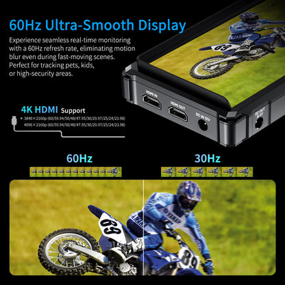 6 Inch 4K HDMI Camera Monitor 1200nit High Bright Lightweight