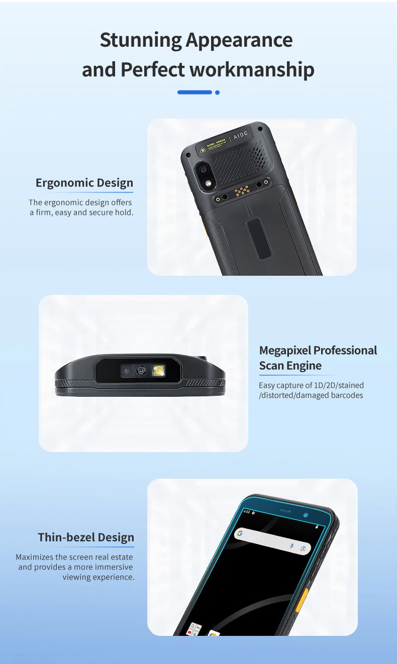 Portable PDA Barcode Scanner Full Bundle with Accessories