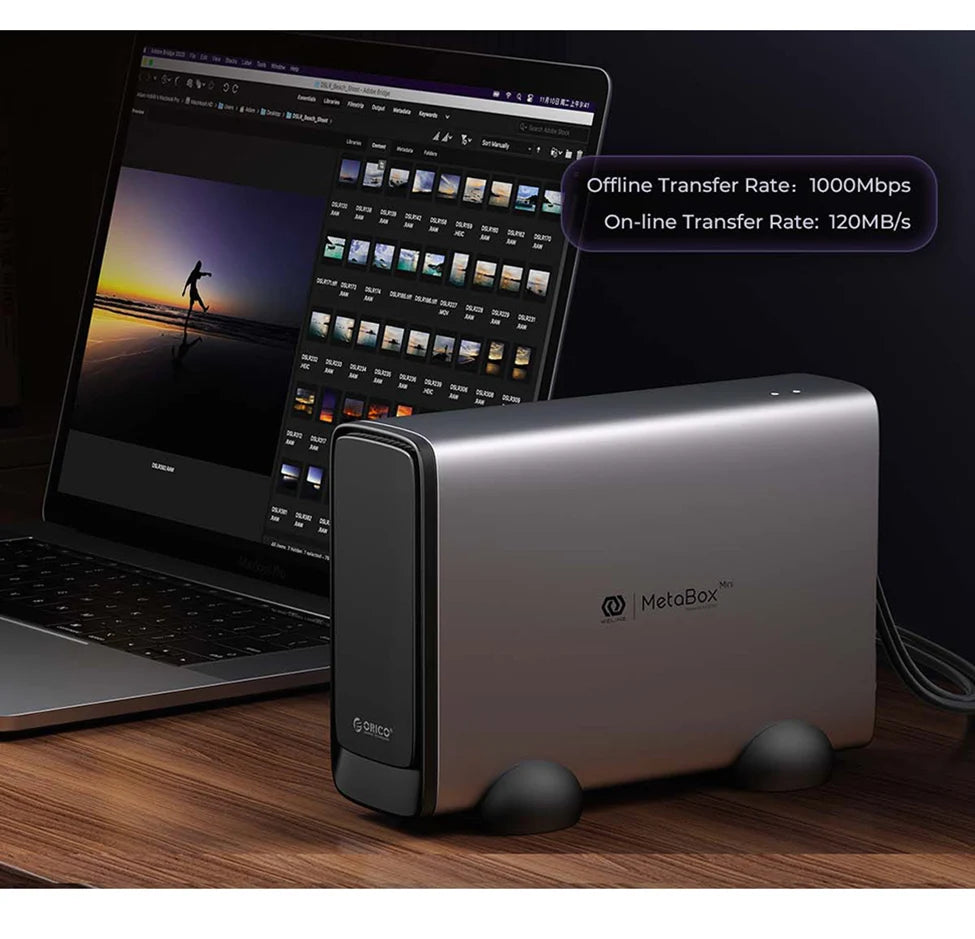 Cloud Server NAS Case with App Control and Backup Support