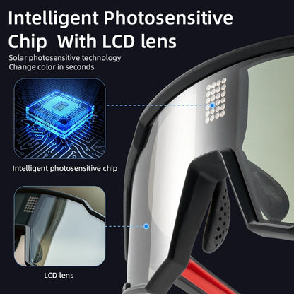 Polarized Photochromic Cycling Sunglasses UV400 Sports Eyewear
