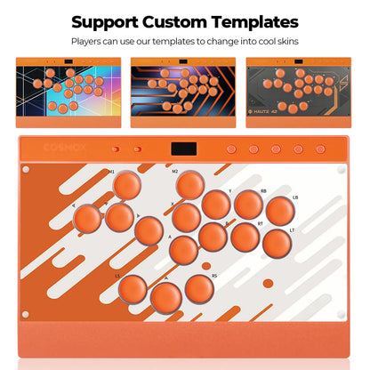 Orange Magnetic Leverless Arcade Controller for PC PS4 PS5