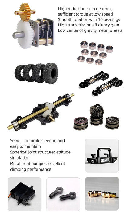 4WD RC Climber Vehicle Desert Yellow Edition Toy