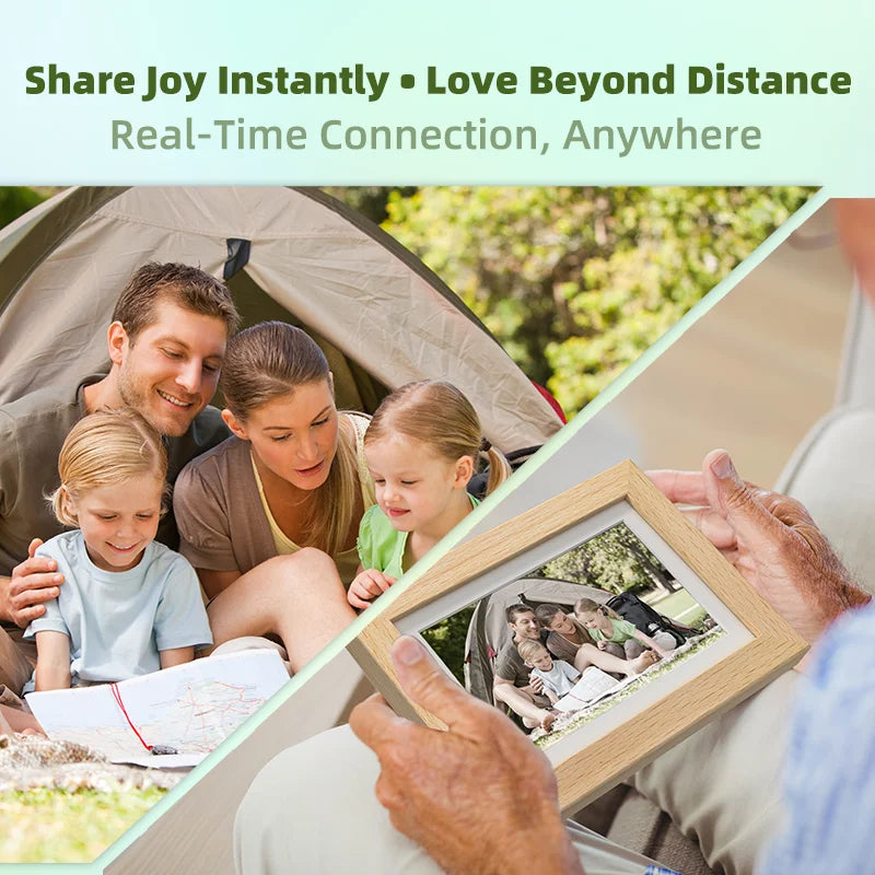 Portable 7.3 inch Rechargeable WiFi Digital Picture Frame