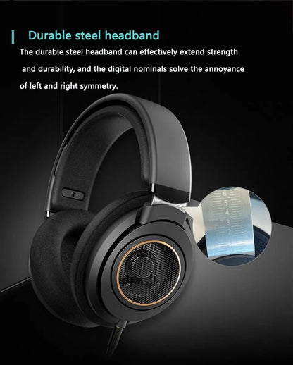 Wired Hi-Fi Stereo Headphones 3.5mm 6.3mm PC Headset