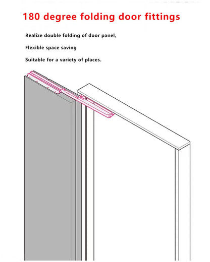 40mm Left-Hinged Folding Door Hardware Connector Accessory