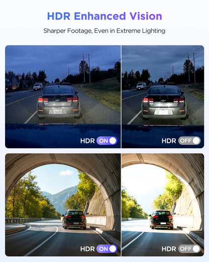 Portable 4K Car Dash Camera STARVIS Sensor 128GB