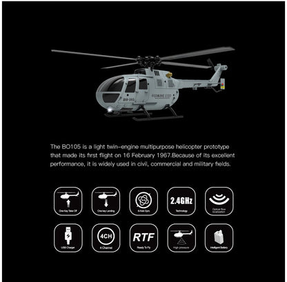 RC Helicopter with 6-Axis Stability and Precise Control