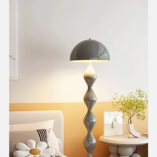 Nordic Mushroom LED Floor Lamp with Tricolor Light