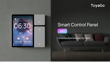 Black Smart Touch Control Panel for Home Automation