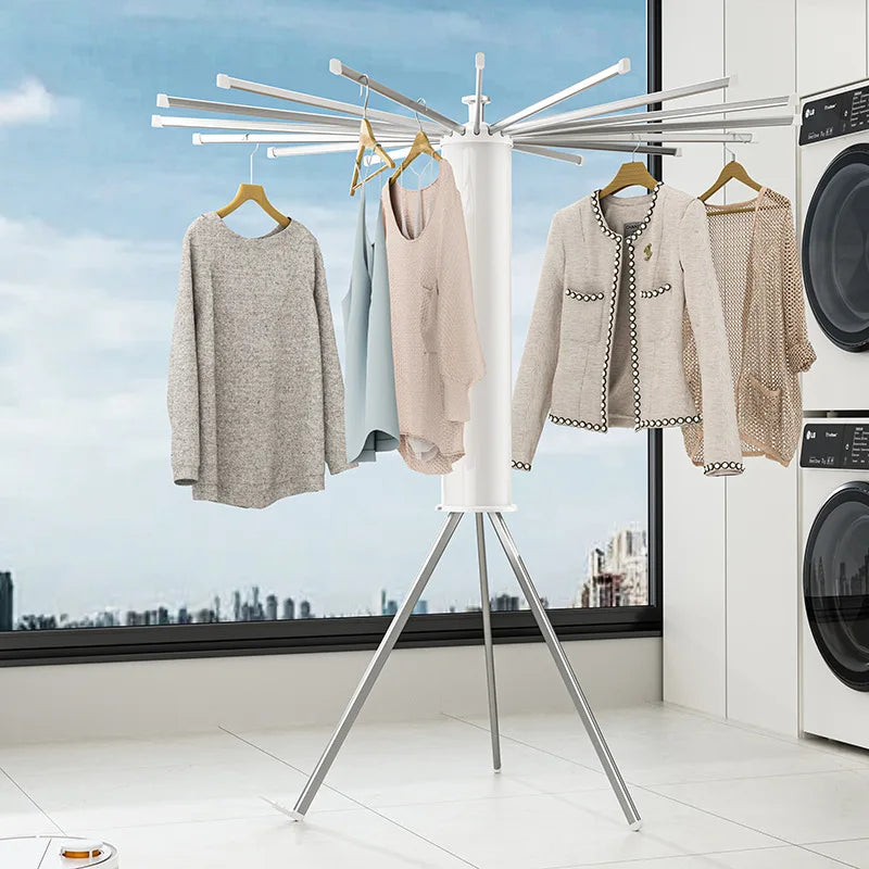 Portable Rotating Clothes Drying Rack