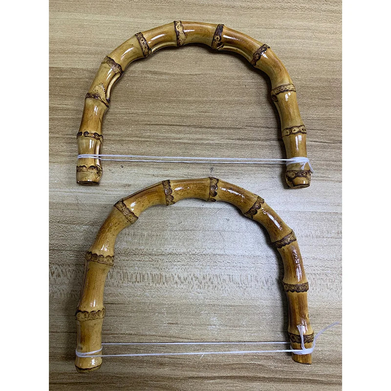 Light Front  Back Craft DIY 30pcs Bamboo Handbag Handles