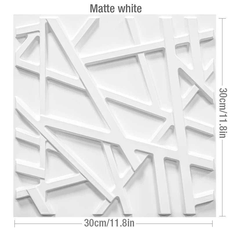 30x30cm 3D White Wall Tiles 12PCS