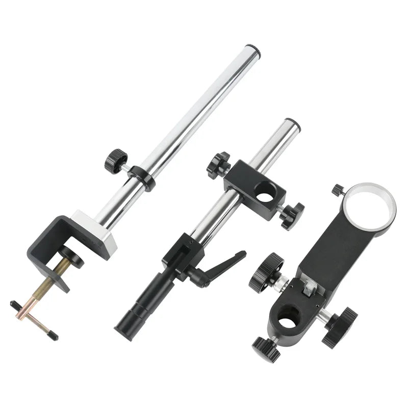 Adjustable Rotating Desktop Microscope Stand with 50mm Ring