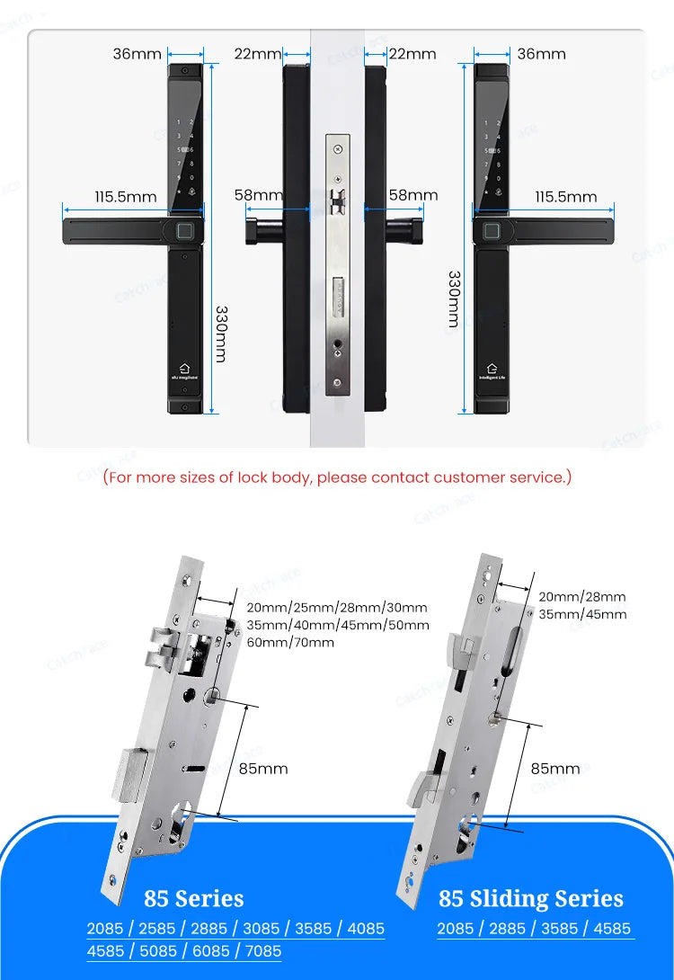 Electronic Gate Lock Double-Sided 70cm