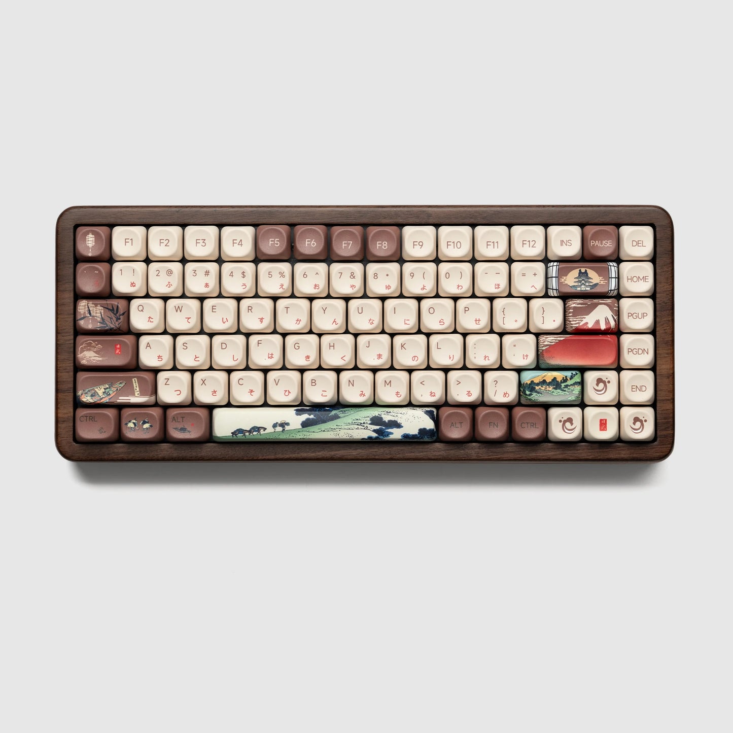 Ukiyoe Themed RGB Wireless Gaming Keyboard