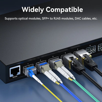 Smart 8 Port 10G SFP Managed Switch with LACP Support