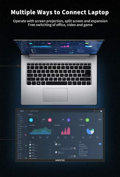 18.5" Portable Monitor with 100Hz HDR IPS Display