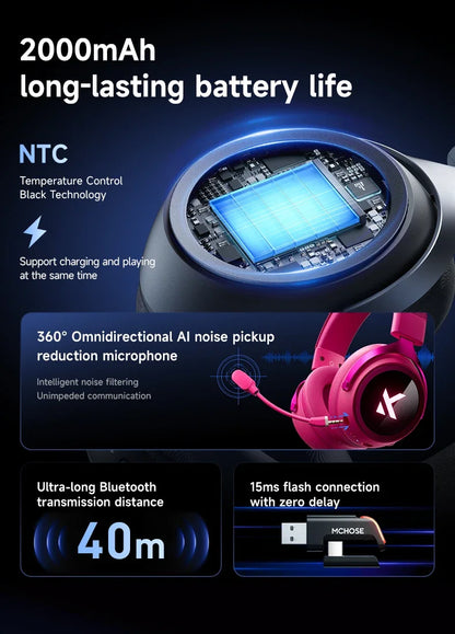 X9 Three-Mode Wireless Headset for FPS & E-Sports