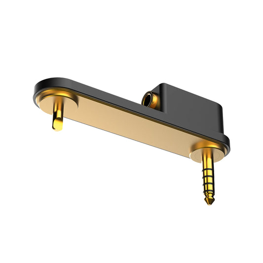 HiFi Ground Pin Adapter Premium Audio Player Stable Connection Black