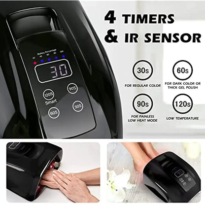 90W Rechargeable Cordless UV LED Nail Lamp