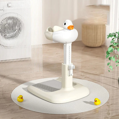 Khaki Baby Bath Seat with Safety Stand