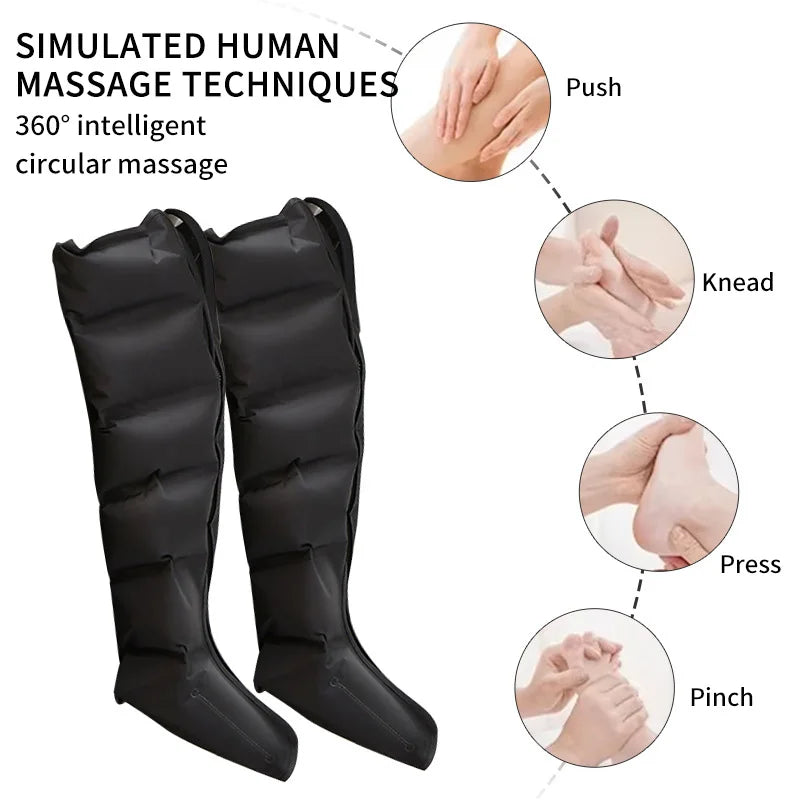 Full Leg Air Compression Massager with Adjustable Settings