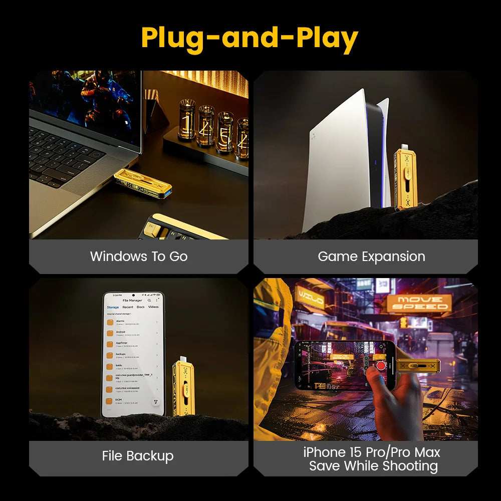 512GB High Speed USB-C SSD Flash Drive