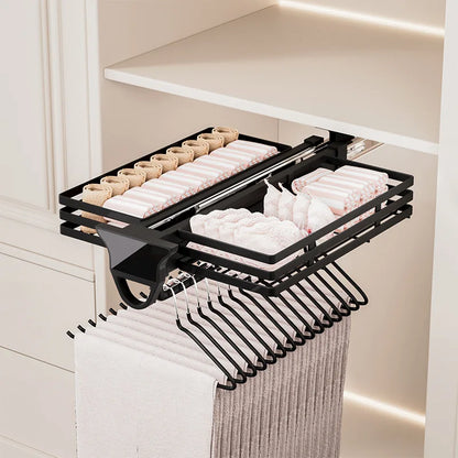 555mm Heavy Duty Pull-Out Pants Rack Soft Close