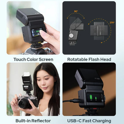 iT32 On-Camera HSS Flash with X5-F Wireless Control